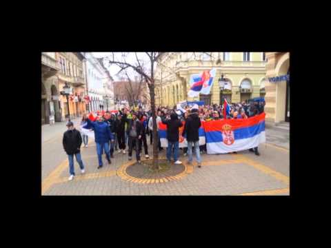 Detalj protestne šetnje na Korzou